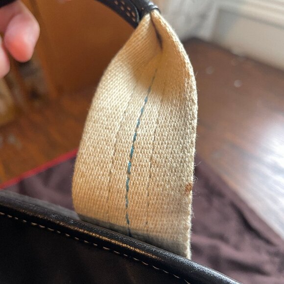 Coach Hampton Black Zip Top Nylon / Suede Mini Tote L05M-126 - Picture 15 of 16